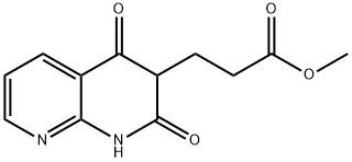 Methyl 3-(1,2,3,4-tetrahydro-2,4-dioxo-1,8-naphthyridin-3-yl)propanoate Struktur