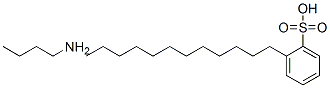 dodecylbenzenesulphonic acid, compound with butylamine (1:1)  Struktur