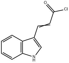 2-Propenoyl chloride, 3-(1H-indol-3-yl)- Struktur