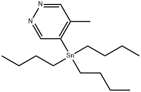 4-Methyl-5-tributylstannylpyridazine Struktur