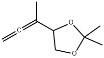 1,3-Dioxolane,  2,2-dimethyl-4-(1-methyl-1,2-propadienyl)-  (9CI) Struktur