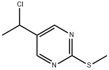 Pyrimidine, 5-(1-chloroethyl)-2-(methylthio)- (9CI) Struktur