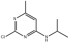 (2-Chloro-6-methyl-pyrimidin-4-yl)-isopropyl-amine Struktur