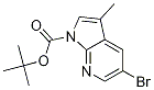 1H-Pyrrolo[2,3-b]pyridine-1-carboxylic acid, 5-broMo-3-Methyl-, 1,1-diMethylethyl ester Struktur