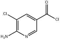 3-Pyridinecarbonylchloride,6-amino-5-chloro-(9CI) Struktur