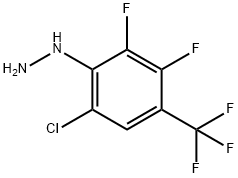 6-氯-2,3-二氟-4-(三氟甲基)苯肼, 120769-98-4, 結(jié)構(gòu)式