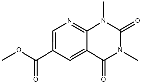 methyl 1,3-dimethyl-2,4-dioxo-1,2,3,4-tetrahydropyrido[2,3-d]pyrimidine-6-carboxylate Struktur