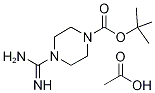 1-tert-Butyloxycarbonyl-4-carbamimidoyl-piperazine acetate Struktur