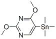 Pyrimidine, 2,4-dimethoxy-5-(trimethylstannyl)- (9CI) Struktur