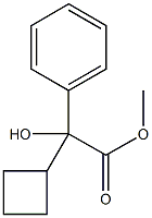 α-Cyclobutyl-α-hydroxybenzeneacetic acid methyl ester Struktur