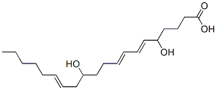 5,12-dihydroxy-6,8,14-eicosatrienoic acid Struktur