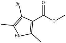 METHYL 4-BROMO-2,5-DIMETHYL-1H-PYRROLE-3-CARBOXYLATE Struktur