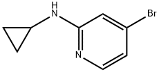 4-Bromo-N-cyclopropylpyridin-2-amine Struktur