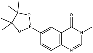 3-METHYL-6-(4,4,5,5-TETRAMETHYL-1,3,2-DIOXABOROLAN-2-YL)QUINAZOLIN-4(3H)-ONE Struktur