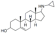 17-(Cyclopropylamino)androst-5-en-3-ol Struktur