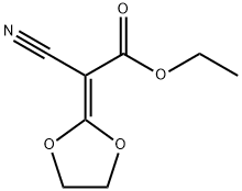 ETHYL 2-CYANO-2-(1,3-DIOXOLAN-2-YLIDEN)ACETATE Struktur