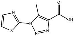 5-Methyl-1-(1,3-thiazol-2-yl)-1H-1,2,3-triazole-4-carboxylic acid Struktur