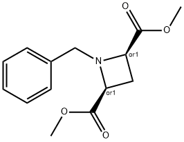 cis-1-Benzyl-azetidine-2,4-dicarboxylic acid dimethyl ester Struktur