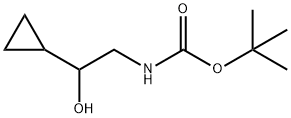 CARBAMIC ACID, (2-CYCLOPROPYL-2-HYDROXYETHYL)-, 1,1-DIMETHYLETHYL ESTER Struktur