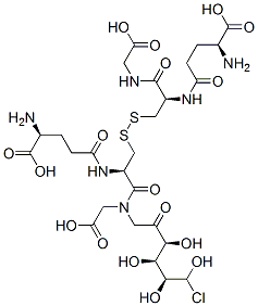 6-chlorofructos-1-yl-glutathione Struktur