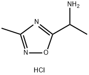 1-(3-methyl-1,2,4-oxadiazol-5-yl)ethanamine Struktur