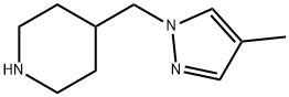 4-[(4-methyl-1H-pyrazol-1-yl)methyl]piperidine(SALTDATA: 2HCl) Struktur