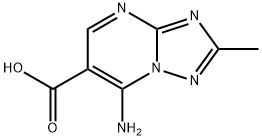 7-amino-2-methyl[1,2,4]triazolo[1,5-a]pyrimidine-6-carboxylic acid(SALTDATA: FREE) Struktur