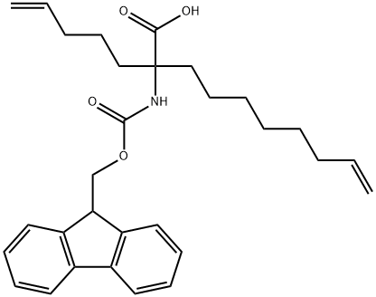 N-Fmoc-2-amino-2-(pent-4-enyl)dec-9-enoic acid Struktur