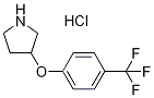 3-[4-(TrifluoroMethyl)phenoxy]-pyrrolidine HCl Struktur