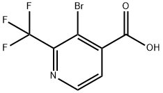 3-Bromo-2-(trifluoromethyl)isonicotinic acid Struktur