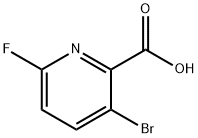 3-Bromo-6-fluoropicolinic acid Struktur