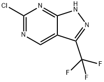 6-Chloro-3-trifluoromethyl-1H-pyrazolo[3,4-d]pyrimidine Struktur