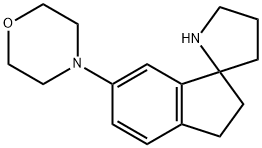 4-(2,3-dihydrospiro[indene-1,2'-pyrrolidine]-6-yl)Morpholine Struktur