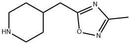 4-[(3-methyl-1,2,4-oxadiazol-5-yl)methyl]piperidine(SALTDATA: HCl) Struktur