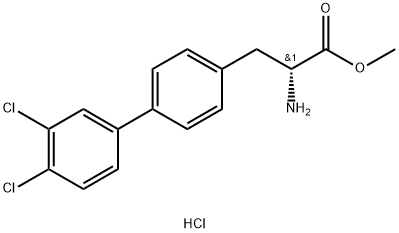 2-Amino-3-(3'',4''-Dichlorobiphenyl-4-Yl)Propanoate Struktur