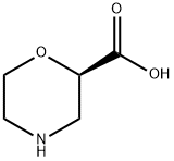 (2R)-morpholine-2-carboxylic acid Struktur