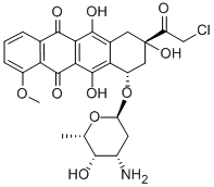 14-chlorodaunorubicin Struktur