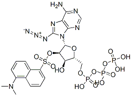 8-azido-2'-O-dansyladenosine triphosphate Struktur