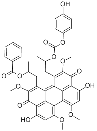 4,9-ジヒドロキシ-12-[(R)-2-(4-ヒドロキシフェニルオキシ)カルボニルオキシプロピル]-2,6,7,11-テトラメトキシ-1-[(R)-2-ベンゾイルオキシプロピル]ペリレン-3,10-ジオン price.