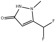 5-(difluoromethyl)-1-methyl-1H-pyrazol-3-ol Struktur