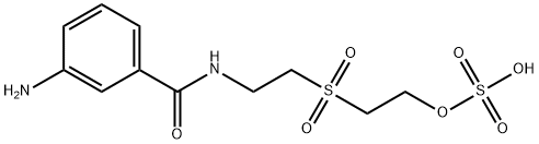 2-[2-[(3-Aminobenzoyl)amino]ethylsulfonyl]ethyl hydrogen sulfate Struktur