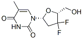 3',3'-difluoro-3'-deoxythymidine Struktur