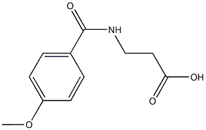 N-(4-Methoxybenzoyl)-beta-alanine Struktur