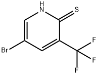 5-Bromo-2-mercapto-3-(trifluoromethyl)pyridine Struktur