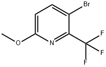 3-Bromo-6-methoxy-2-(trifluoromethyl)pyridine Struktur