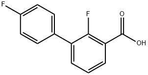 2,4'-Difluoro-[1,1'-biphenyl]-3-carboxylic acid Struktur