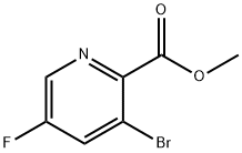 Methyl 3-broMo-5-fluoropyridine-2-carboxylate Struktur