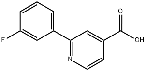 2-(3-Fluorophenyl)-isonicotinic acid Struktur