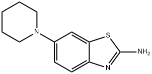 2-BENZOTHIAZOLAMINE, 6-(1-PIPERIDINYL)- Struktur