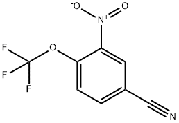 3-nitro-4-(trifluoromethoxy)benzonitrile Struktur